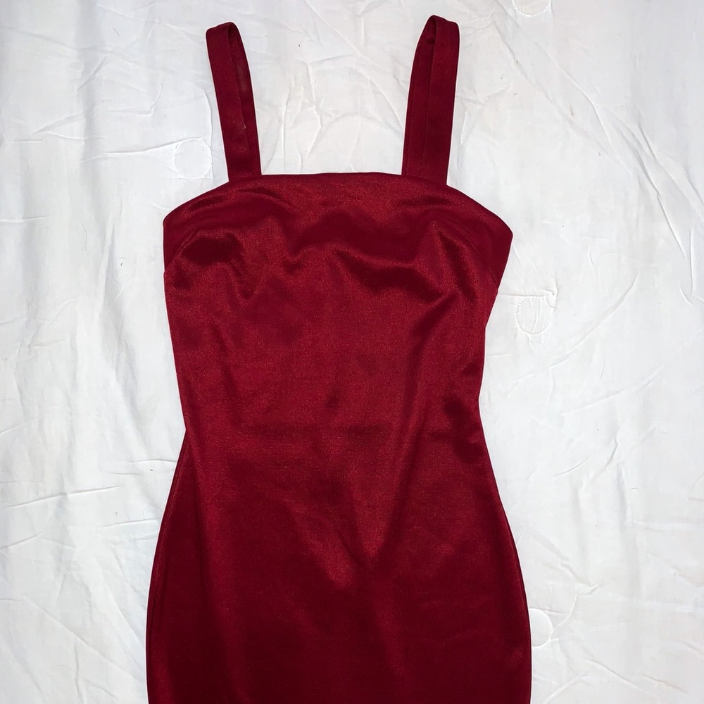 Bodycon Maroon Dress